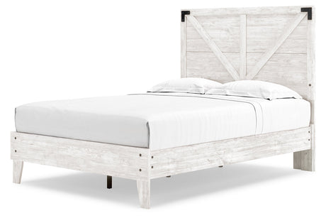 Shawburn White Crossbuck Full Platform Bed from Ashley - Luna Furniture