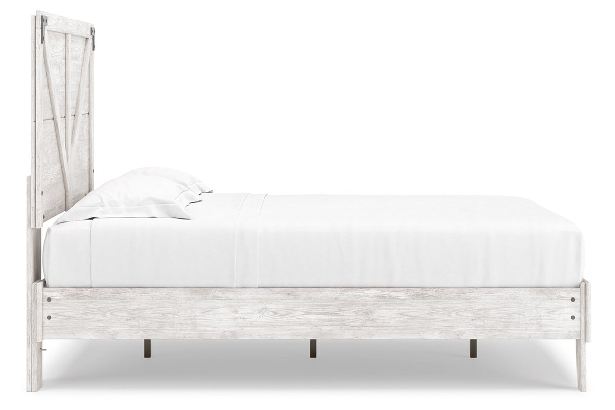 Shawburn White Crossbuck Full Platform Bed from Ashley - Luna Furniture