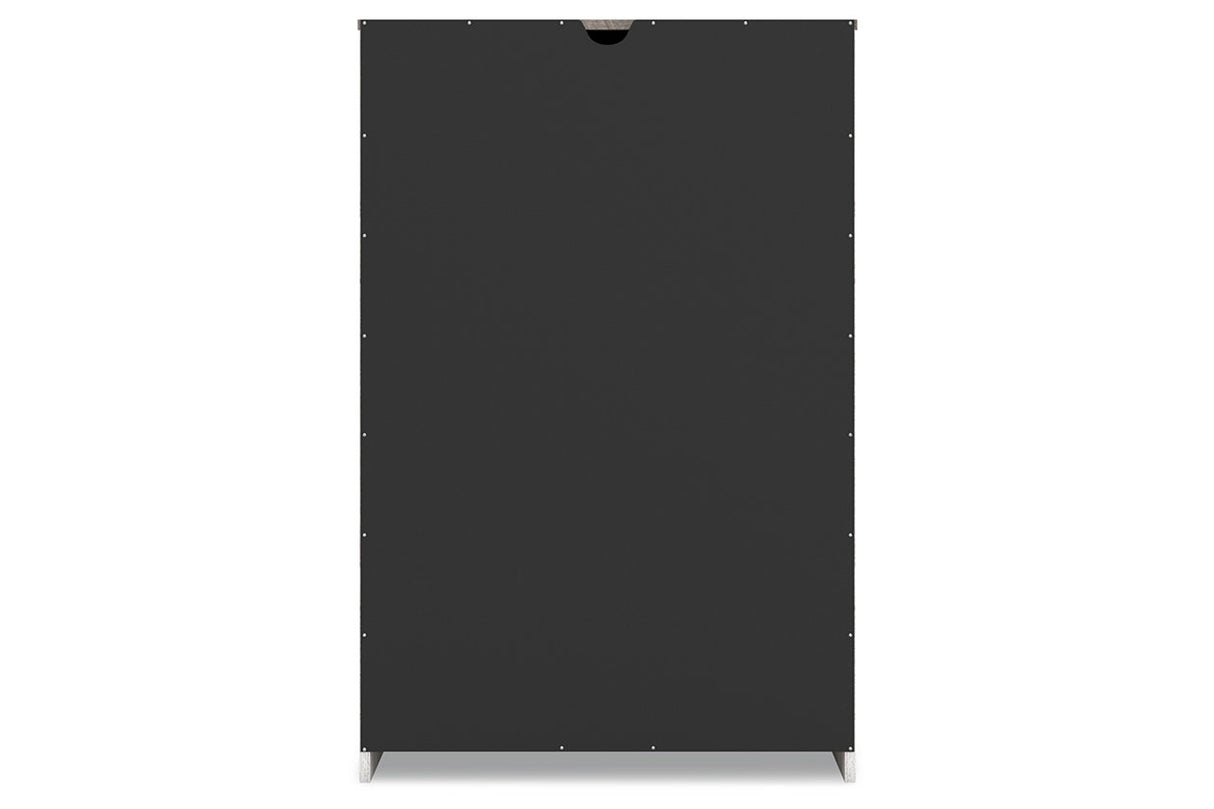 Shawburn Whitewash/Charcoal Gray Chest of Drawers from Ashley - Luna Furniture