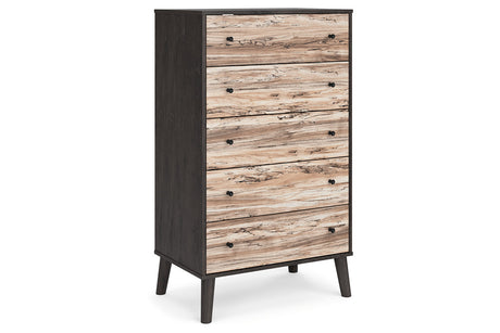 Piperton Two-tone Brown/Black Chest of Drawers