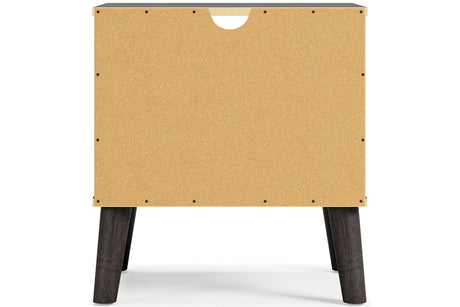 Piperton Two-tone Brown/Black Nightstand from Ashley - Luna Furniture