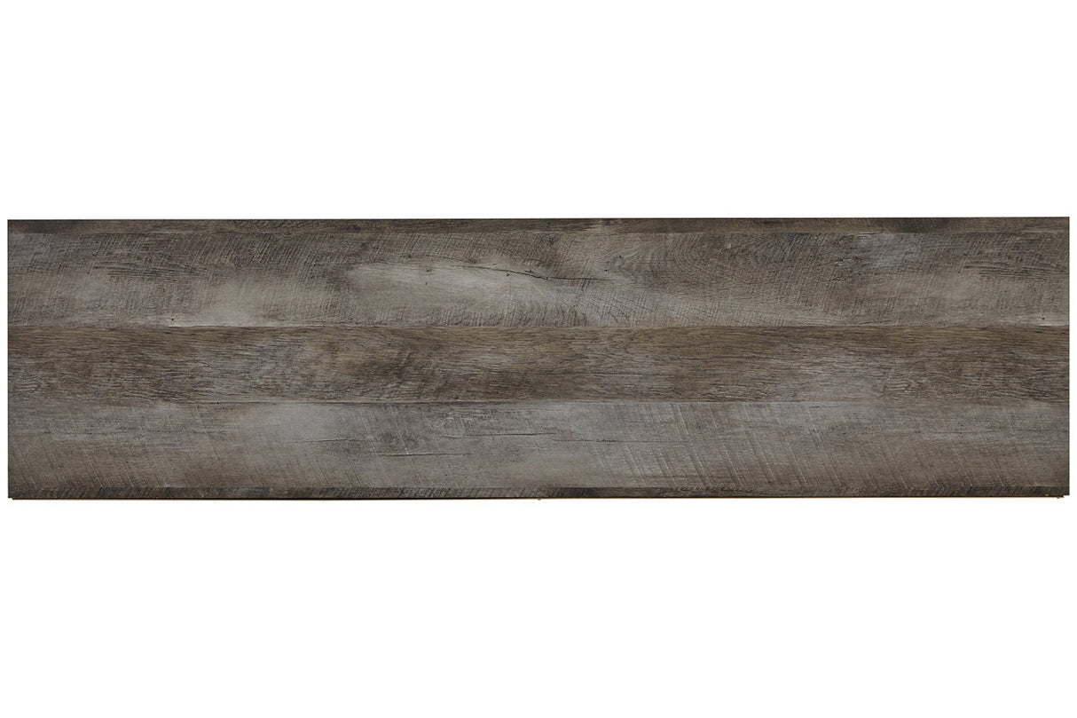 Wynnlow Gray TV Stand with Electric Fireplace from Ashley - Luna Furniture