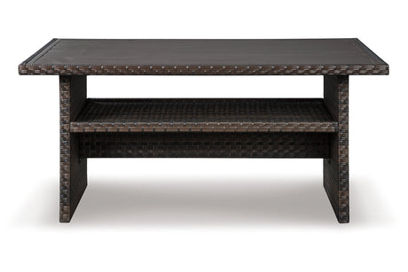 Easy Isle Dark Brown/Beige Multi-Use Table from Ashley - Luna Furniture