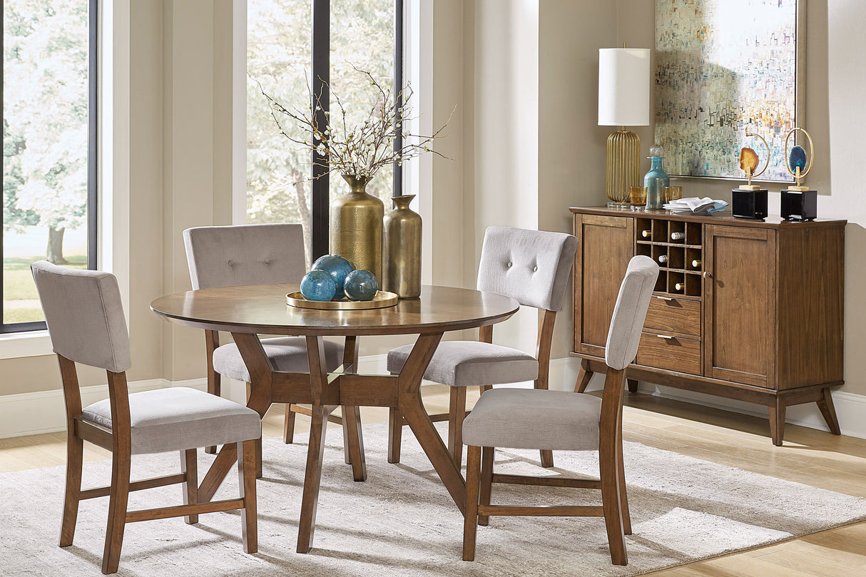 Edam Brown Round Dining Table from Homelegance - Luna Furniture