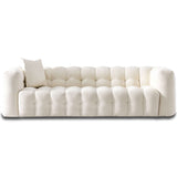 Eden Modern Tufted Chesterfield Boucle Fabric Sofa Cream from Midinmod - Luna Furniture