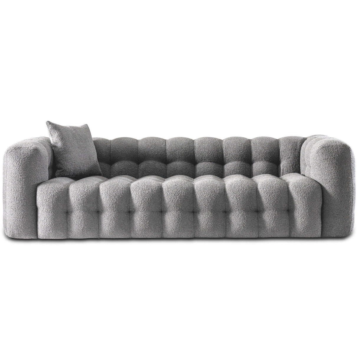 Eden Modern Tufted Chesterfield Boucle Fabric Sofa Cream from Midinmod - Luna Furniture