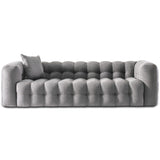 Eden Modern Tufted Chesterfield Boucle Fabric Sofa Cream from Midinmod - Luna Furniture