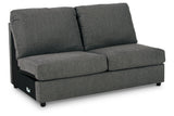 Edenfield Charcoal Armless Loveseat from Ashley Furniture - Luna Furniture