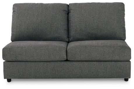 Edenfield Charcoal Armless Loveseat from Ashley - Luna Furniture