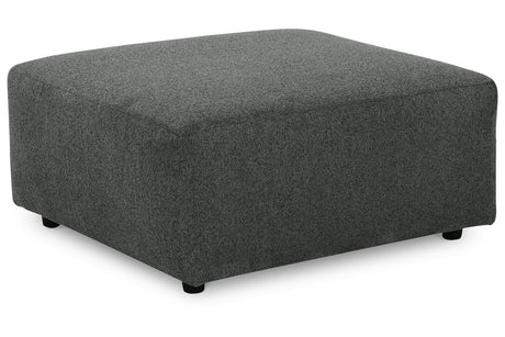 Edenfield Charcoal Oversized Accent Ottoman from Ashley - Luna Furniture