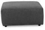 Edenfield Charcoal Oversized Accent Ottoman from Ashley - Luna Furniture