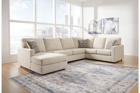 Edenfield Linen 3-Piece LAF Chaise Sectional from Ashley - Luna Furniture