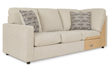 Edenfield Linen Left-Arm Facing Sofa with Corner Wedge from Ashley - Luna Furniture