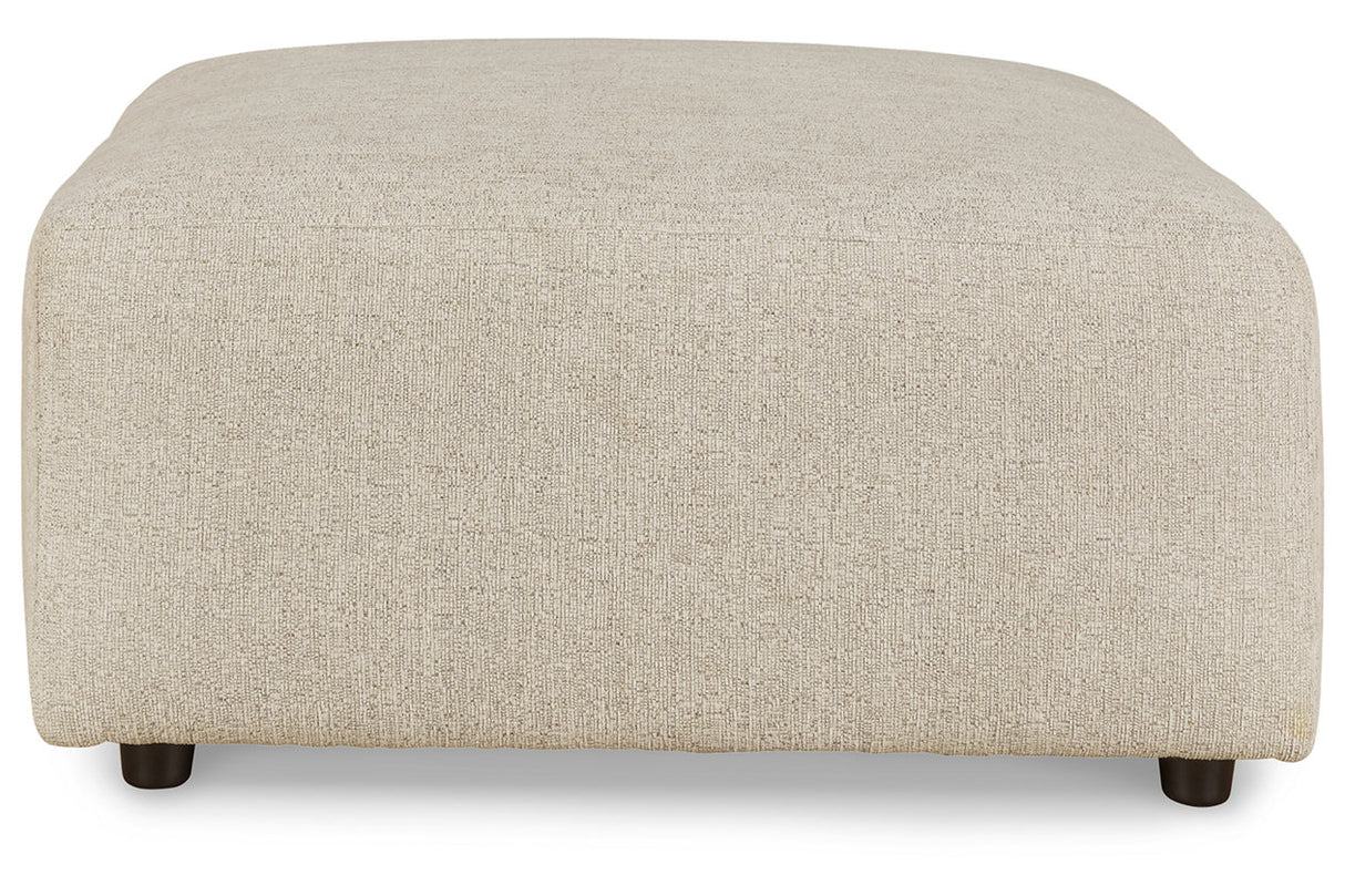 Edenfield Linen Oversized Accent Ottoman from Ashley - Luna Furniture