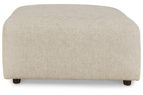 Edenfield Linen Oversized Accent Ottoman from Ashley - Luna Furniture