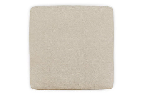 Edenfield Linen Oversized Accent Ottoman from Ashley - Luna Furniture