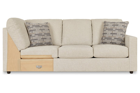 Edenfield Linen Right-Arm Facing Sofa with Corner Wedge from Ashley - Luna Furniture