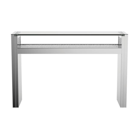 Edna Silver 1-Shelf Console Table from Coaster - Luna Furniture