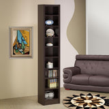Eliam Cappuccino Rectangular Bookcase with 2 Fixed Shelves from Coaster - Luna Furniture
