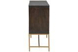 Elinmore Brown/Gold Finish Accent Cabinet from Ashley - Luna Furniture