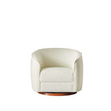 Elise Cream Boucle Swivel Chair from Midinmod - Luna Furniture