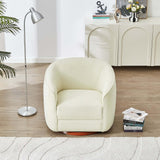 Elise Cream Boucle Swivel Chair from Midinmod - Luna Furniture