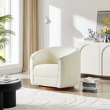 Elise Cream Boucle Swivel Chair from Midinmod - Luna Furniture
