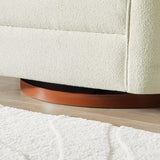 Elise Cream Boucle Swivel Chair from Midinmod - Luna Furniture