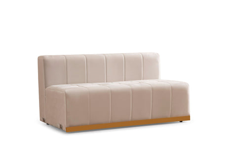 Elisha Ivory Velvet Double Chaise Sectional from Nova Furniture - Luna Furniture