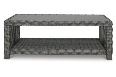 Elite Park Gray Outdoor Coffee Table from Ashley - Luna Furniture