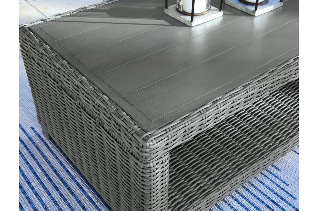 Elite Park Gray Outdoor Coffee Table from Ashley - Luna Furniture
