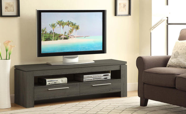 Elkton Weathered Gray 2-Drawer TV Console