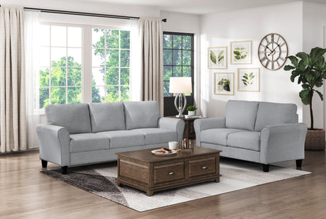 Ellery Dark Gray Loveseat from Homelegance - Luna Furniture