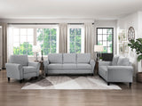 Ellery Dark Gray Loveseat from Homelegance - Luna Furniture