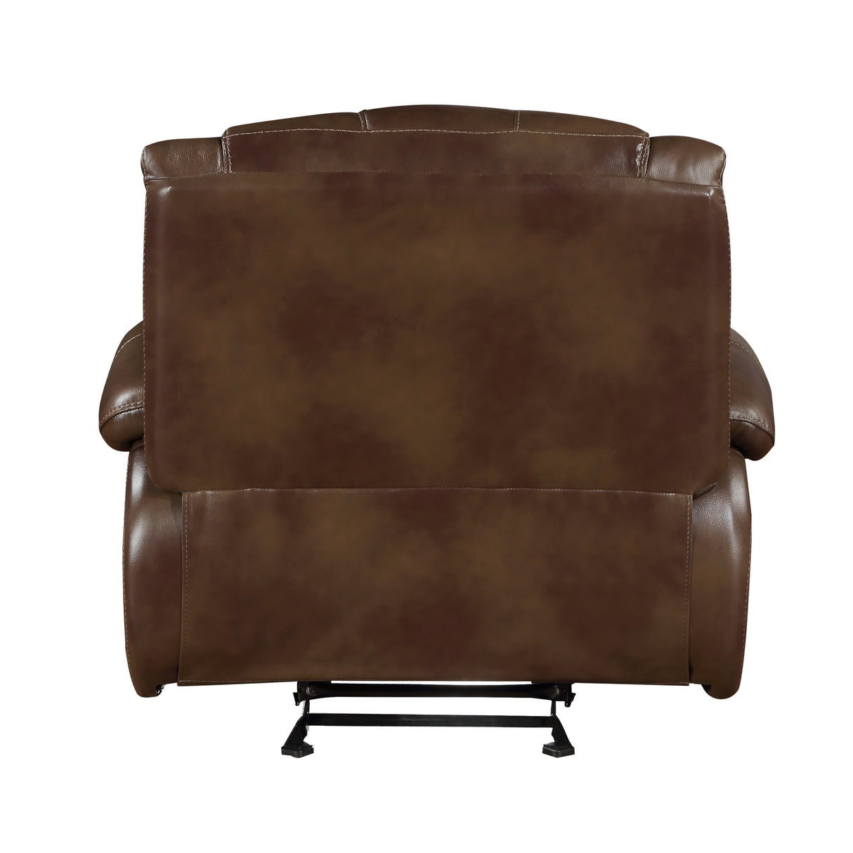 Ellicott Brown Leather Glider Reclining Chair from Homelegance - Luna Furniture