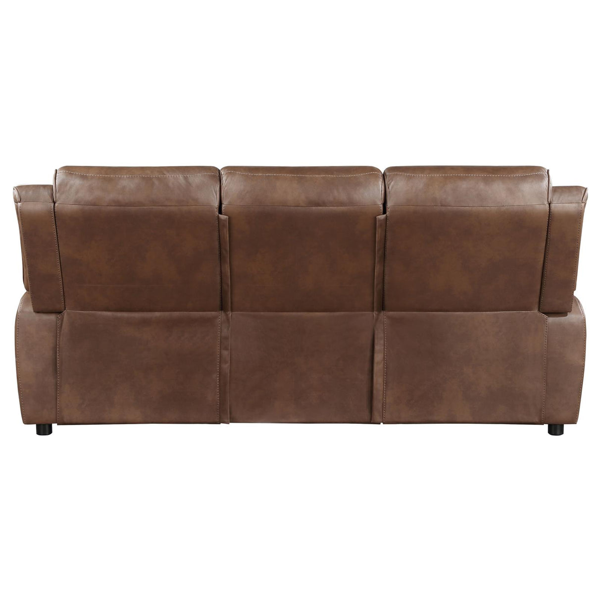 Ellington Dark Brown Upholstered Padded Arm Sofa from Coaster - Luna Furniture