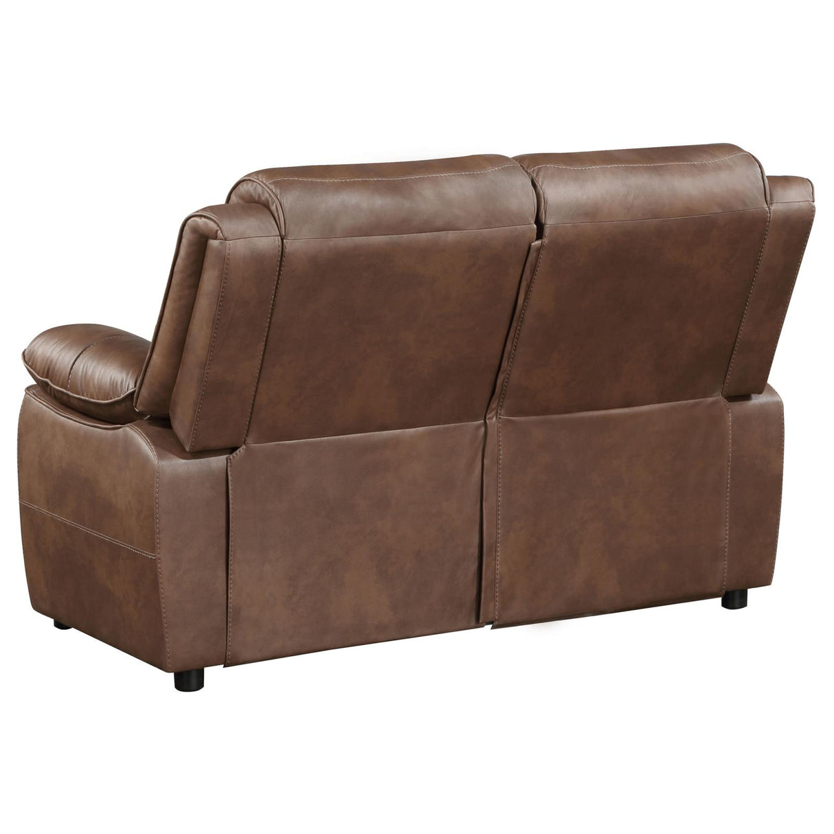 Ellington Dark Brown Upholstered Padded Reclining Living Room Set from Coaster - Luna Furniture