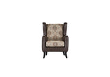 Elmbrook Brown Upholstered Wingback Accent Club Chair from Coaster - Luna Furniture
