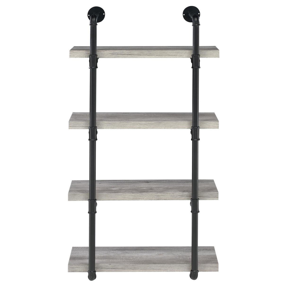Elmcrest Black and Gray Driftwood 24-inch Wall Shelf from Coaster - Luna Furniture