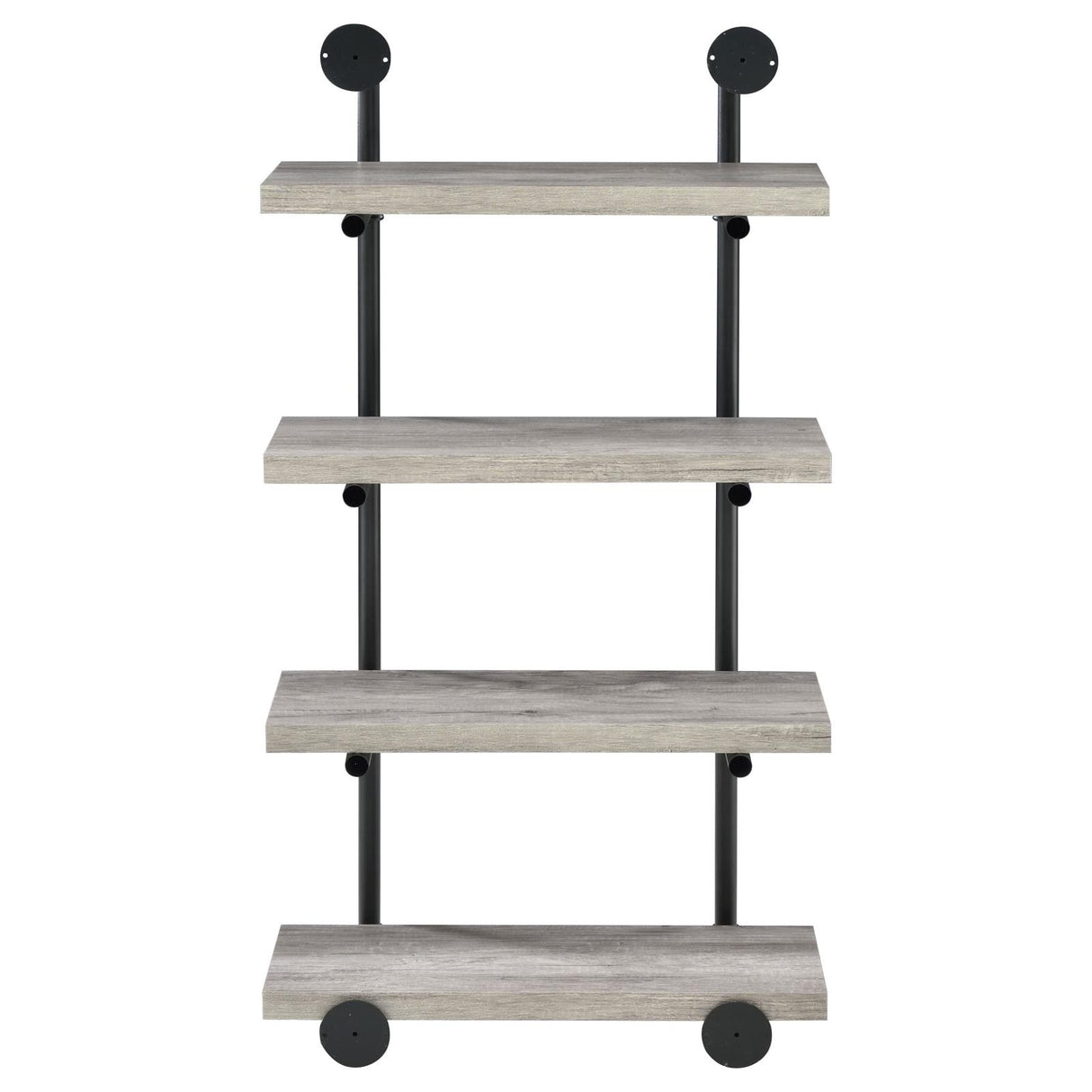 Elmcrest Black and Gray Driftwood 24-inch Wall Shelf from Coaster - Luna Furniture