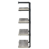 Elmcrest Black and Gray Driftwood 24-inch Wall Shelf from Coaster - Luna Furniture
