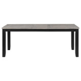 Elodie Gray and Black 5-Piece Dining Set with Extension Leaf from Coaster - Luna Furniture