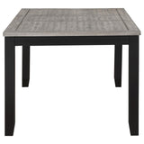 Elodie Gray and Black 5-Piece Dining Set with Extension Leaf from Coaster - Luna Furniture