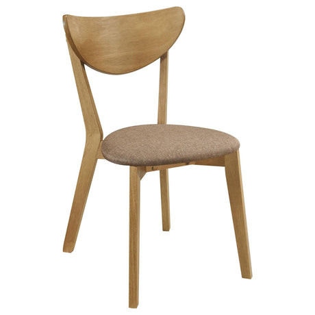 Elowen Light Walnut 5-Piece Round Solid Wood Dining Set from Coaster - Luna Furniture