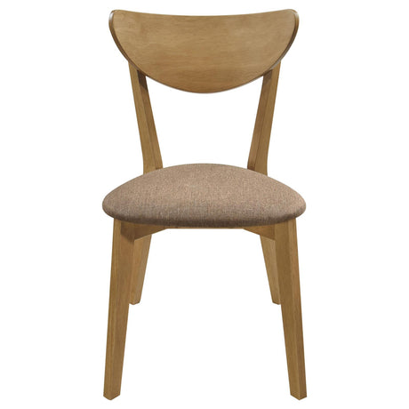 Elowen Light Walnut 5-Piece Round Solid Wood Dining Set from Coaster - Luna Furniture