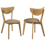 Elowen Light Walnut and Brown Dining Side Chair, Set of 2 from Coaster - Luna Furniture