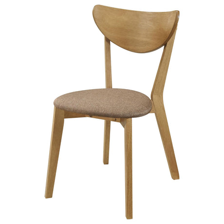 Elowen Light Walnut and Brown Dining Side Chair, Set of 2 from Coaster - Luna Furniture