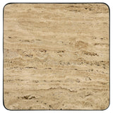 Elyna Travertine and Black Square Accent Table from Coaster - Luna Furniture