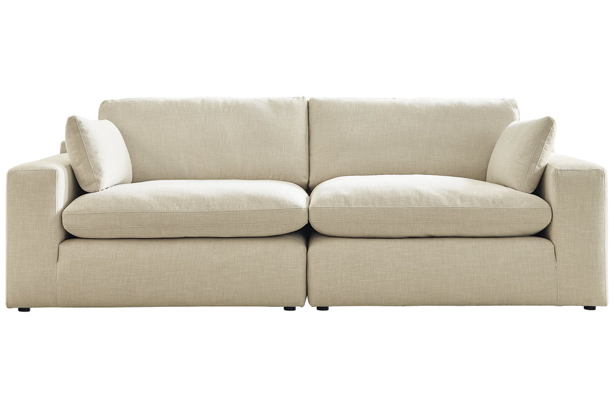Elyza Linen 2-Piece Sectional Loveseat from Ashley - Luna Furniture