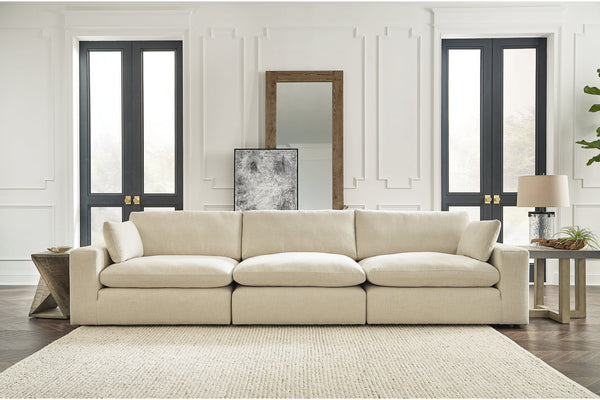 Elyza Linen 3-Piece Sectional Sofa